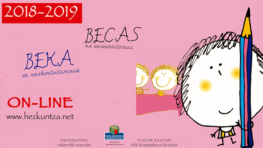 Becas, ayudas y subvenciones. Alumnado no universitario Becas 2018-19